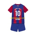 Camisolas de futebol FC Barcelona Ansu Fati 10 Criança Equipamento Principal 2023/24 Manga Curta